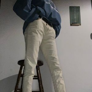 Corduroy tan/cream pants